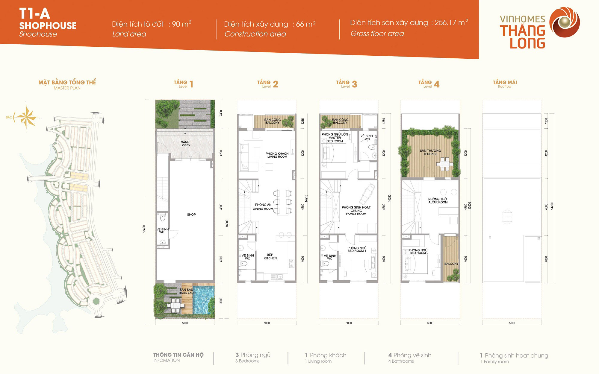 Mặt bằng Shophouse T1A Vinhomes Thăng Long mat-bang-shophouse-t1a-vinhomes-thang-long