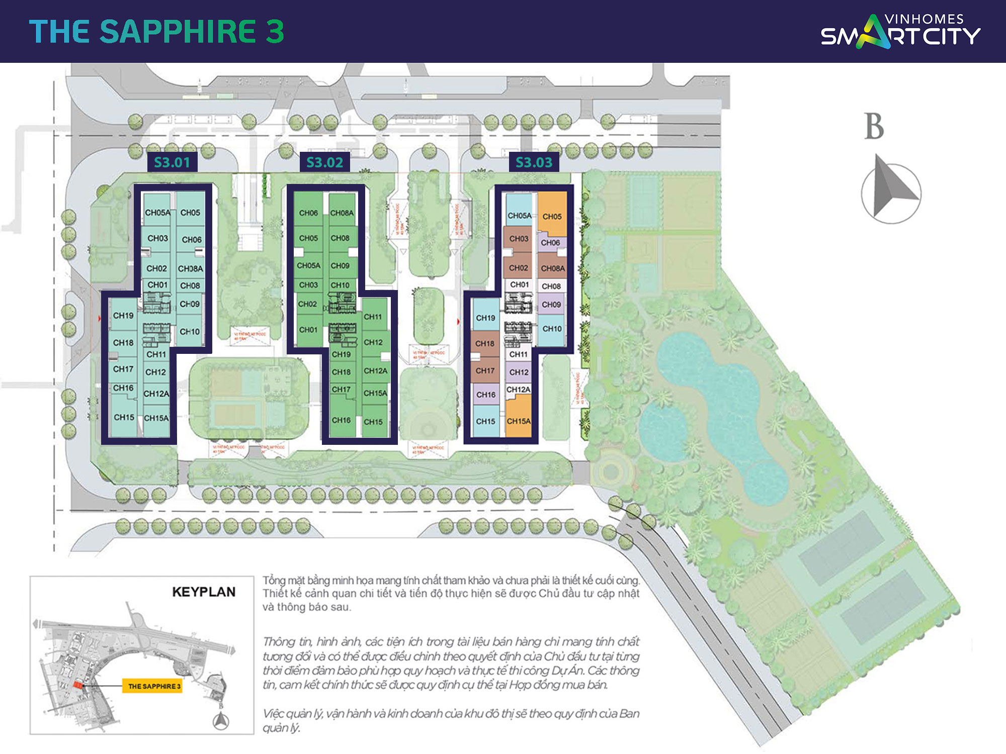 Mặt bằng phân khu The Sapphire 3 Vinhomes Smart City mat-bang-phan-khu-the-sapphire-3-vinhomes-smart-city