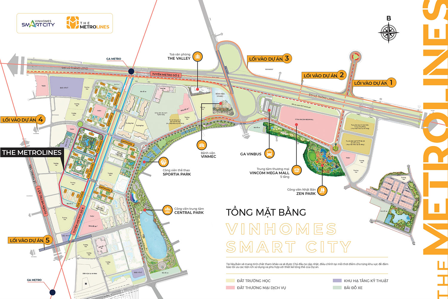 Vị trí phân khu The Metrolines Vinhomes Smart City vi-tri-phan-khu-the-metrolines-vinhomes-smart-city