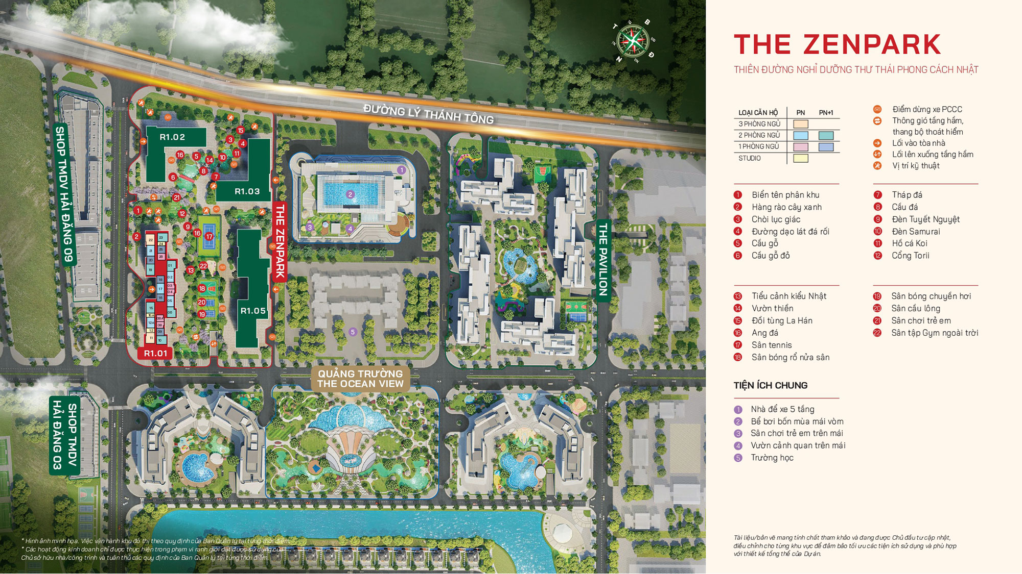 Vị trí tòa R1.01 Vinhomes Ocean Park vi-tri-toa-r101-vinhomes-ocean-park