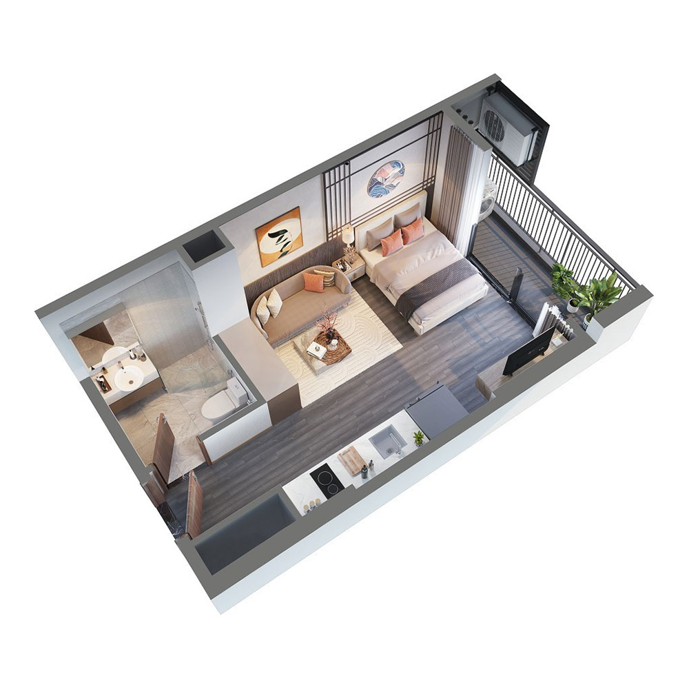 Mặt bằng căn hộ studio Vinhomes Ocean Park mat-bang-can-ho-studio-r101-vinhomes-ocean-park