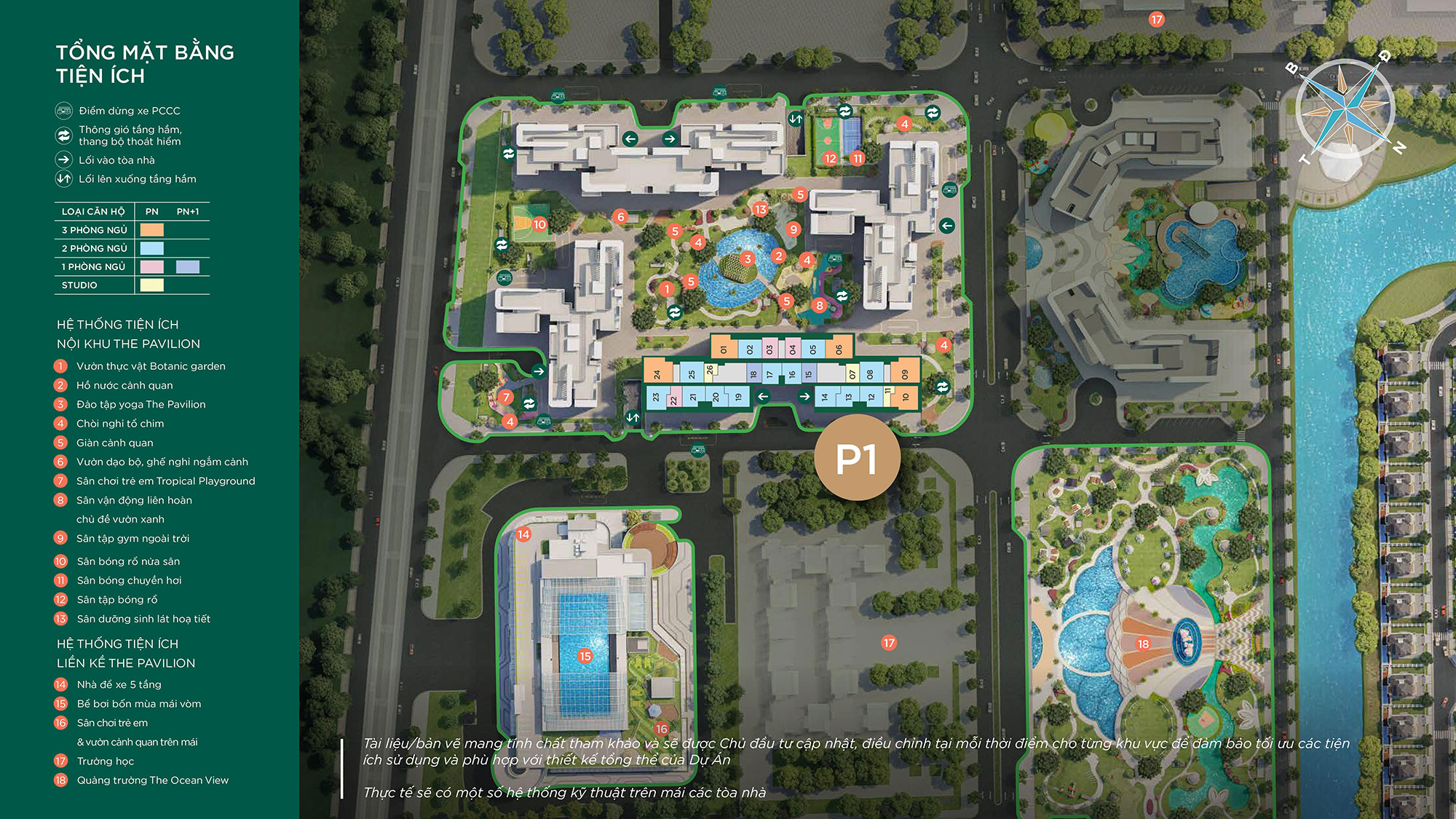 Vị trí tòa P1 Vinhomes Ocean Park vi-tri-toa-p1-vinhomes-ocean-park