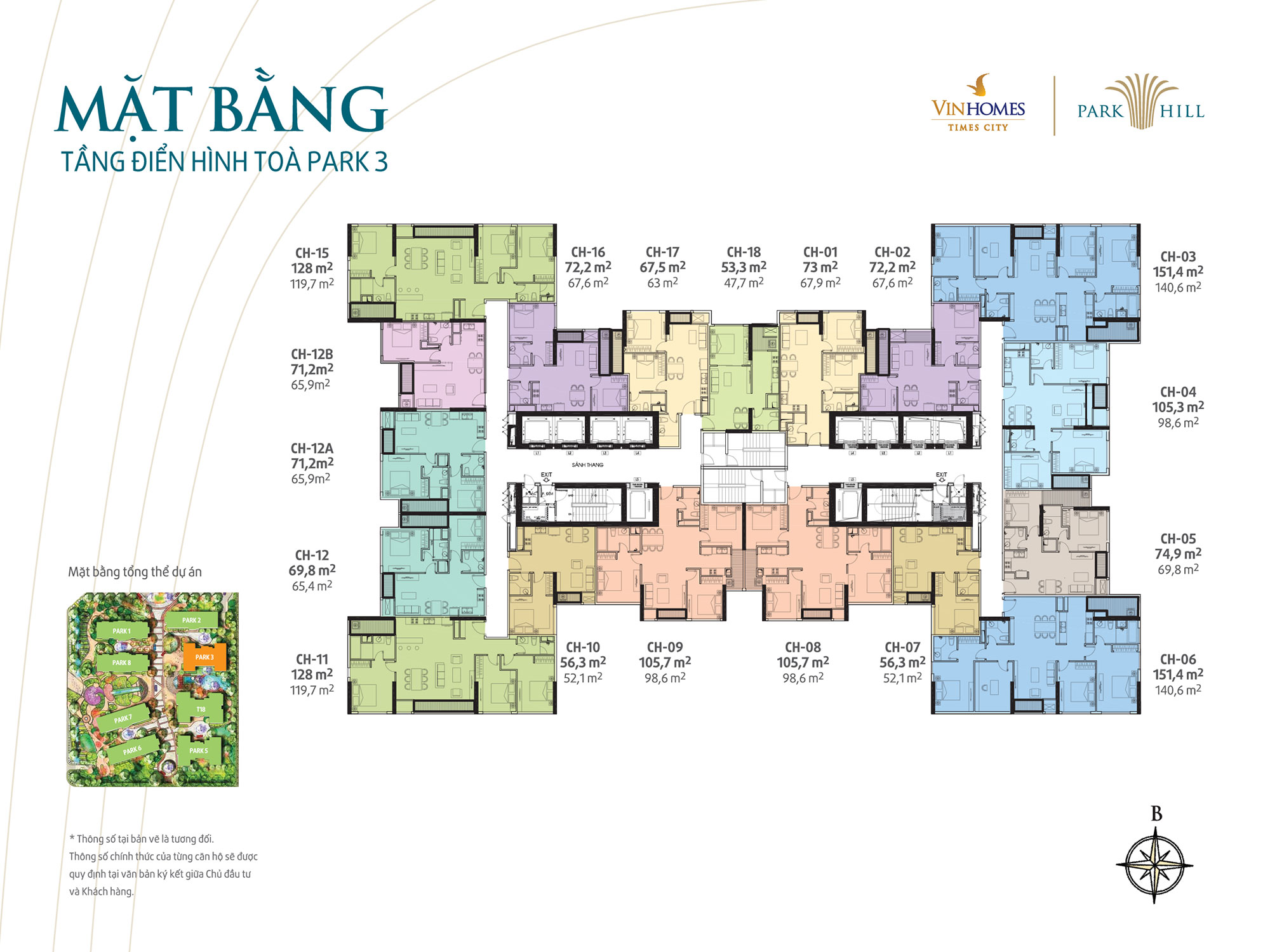 mat-bang-toa-park-3-vinhomes-times-city-park-hill