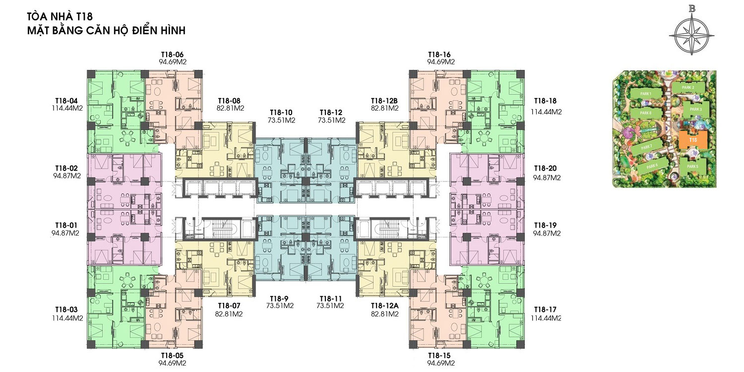 Mặt bằng tòa T18 Vinhomes Times City mat-bang-toa-t18-vinhomes-times-city