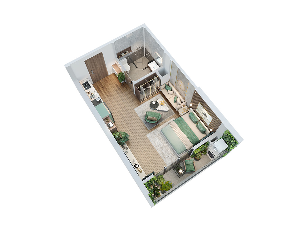 Mặt bằng căn hộ studio TC1 Vinhomes Smart City mat-bang-can-ho-studio-tc1-vinhomes-smart-city