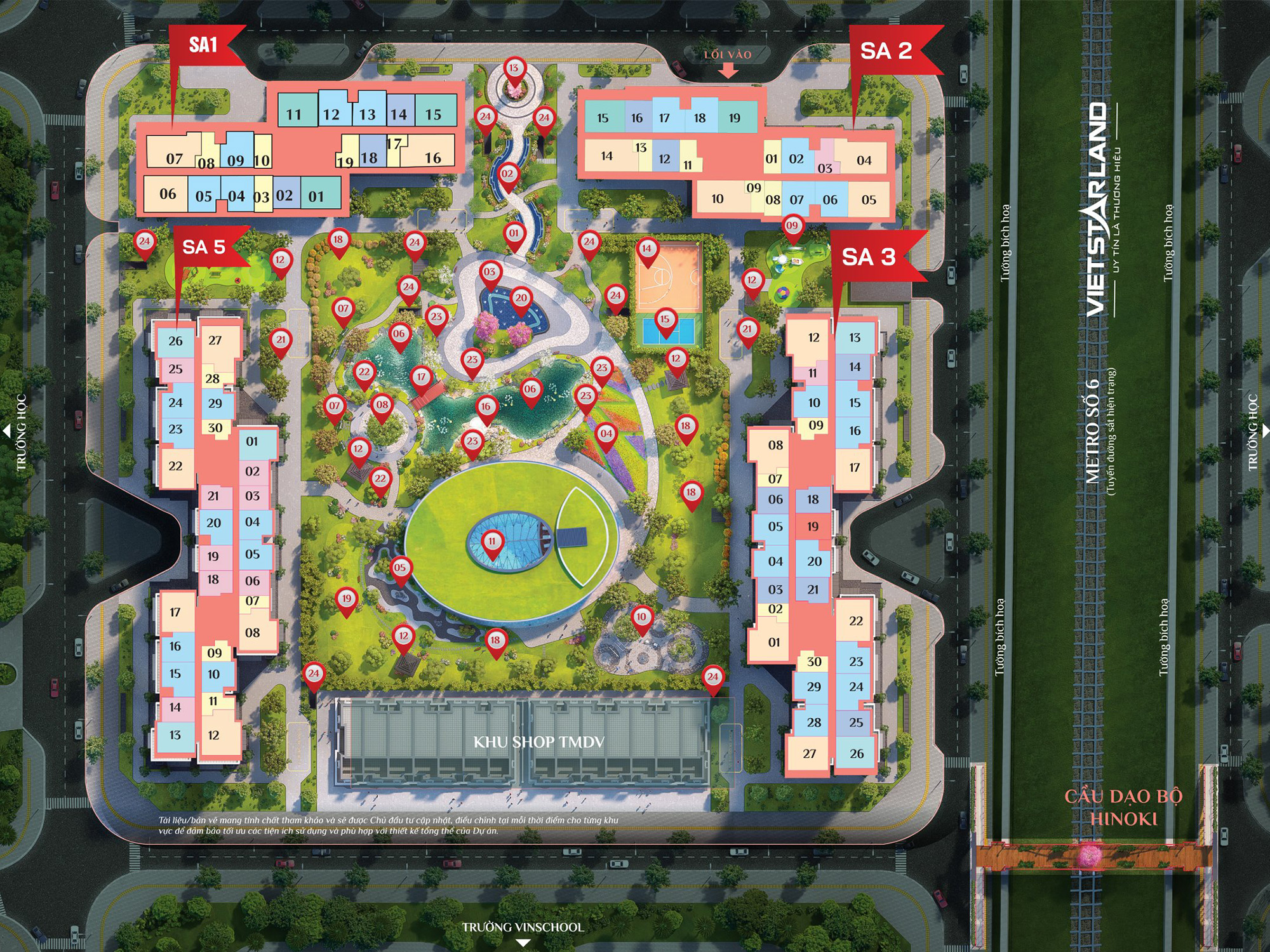 Mặt bằng phân khu The Sakura Vinhomes Smart City mat-bang-phan-khu-the-sakura-vinhomes-smart-city