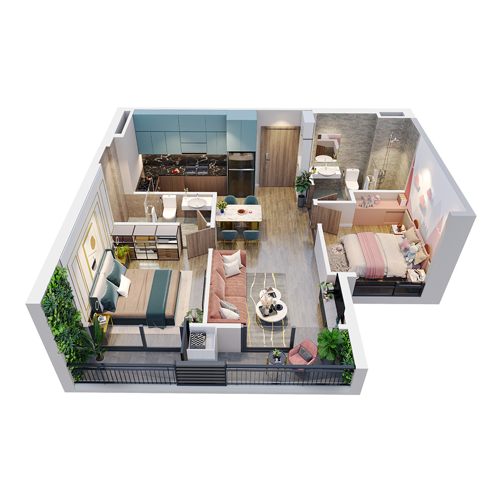 Mặt bằng căn hộ 2PN BE2 Vinhomes Ocean Park mat-bang-can-ho-2pn-be2-vinhomes-ocean-park