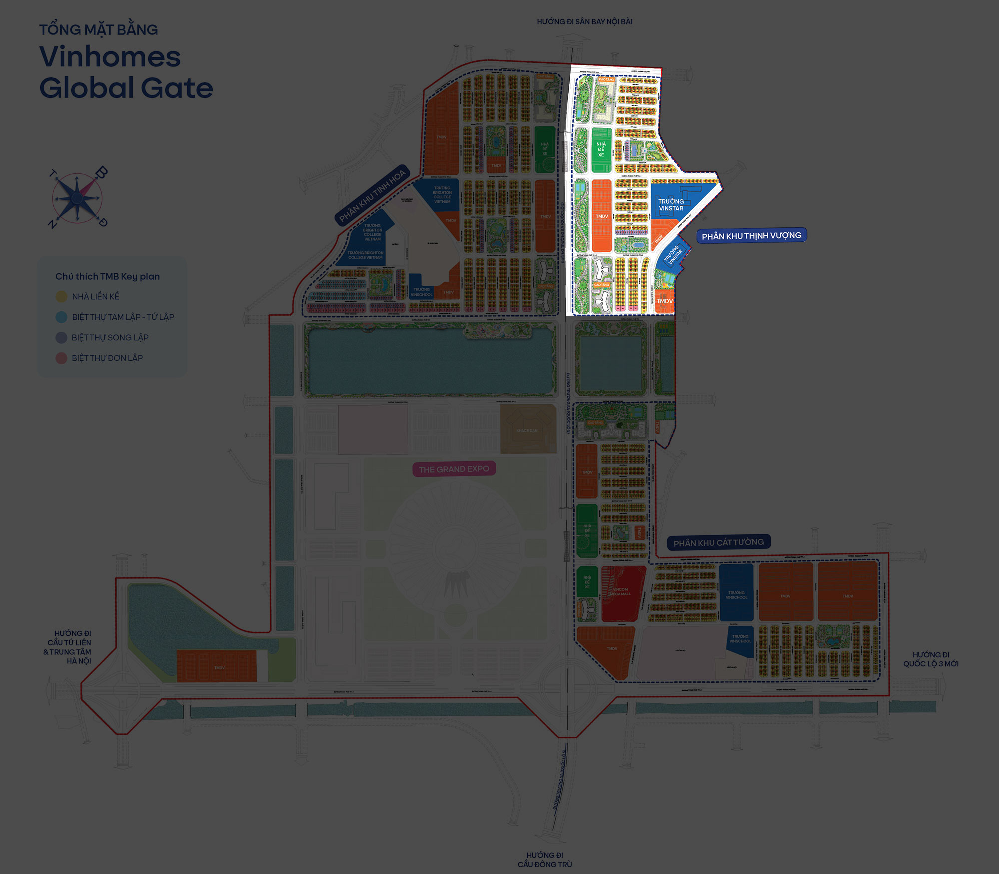 Vị trí phân khu Thịnh Vượng Vinhomes Global Gate vi-tri-phan-khu-thinh-vuong-vinhomes-global-gate