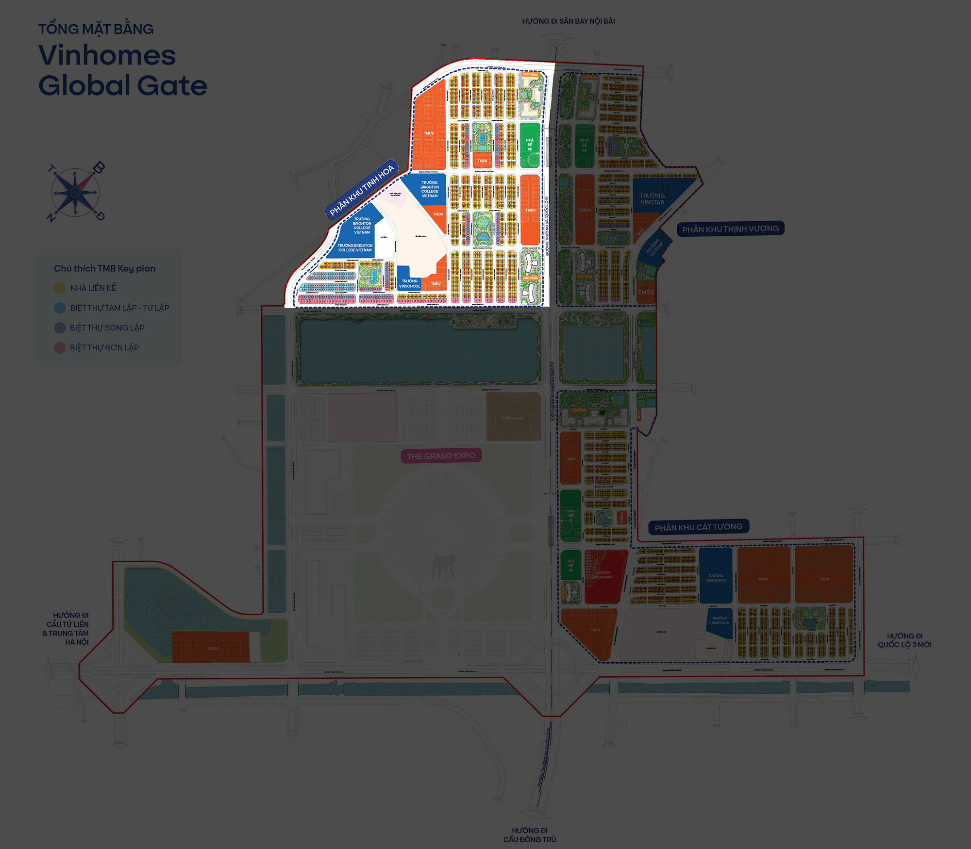 Vị trí phân khu Tinh Hoa Vinhomes Global Gate vi-tri-phan-khu-tinh-hoa-vinhomes-global-gate