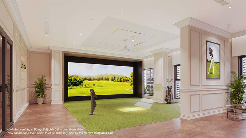 Phòng golf 3D The Paris Vinhomes Ocean Park phong-gold-3d-the-paris-vinhomes-ocean-park