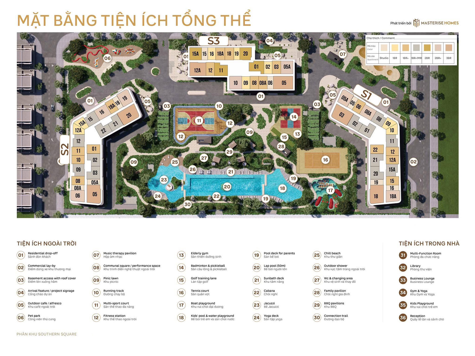 Mặt bằng phân khu Southern Square Masteri Trinity Square Square mat-bang-phan-khu-southern-square-masteri-trinity-square