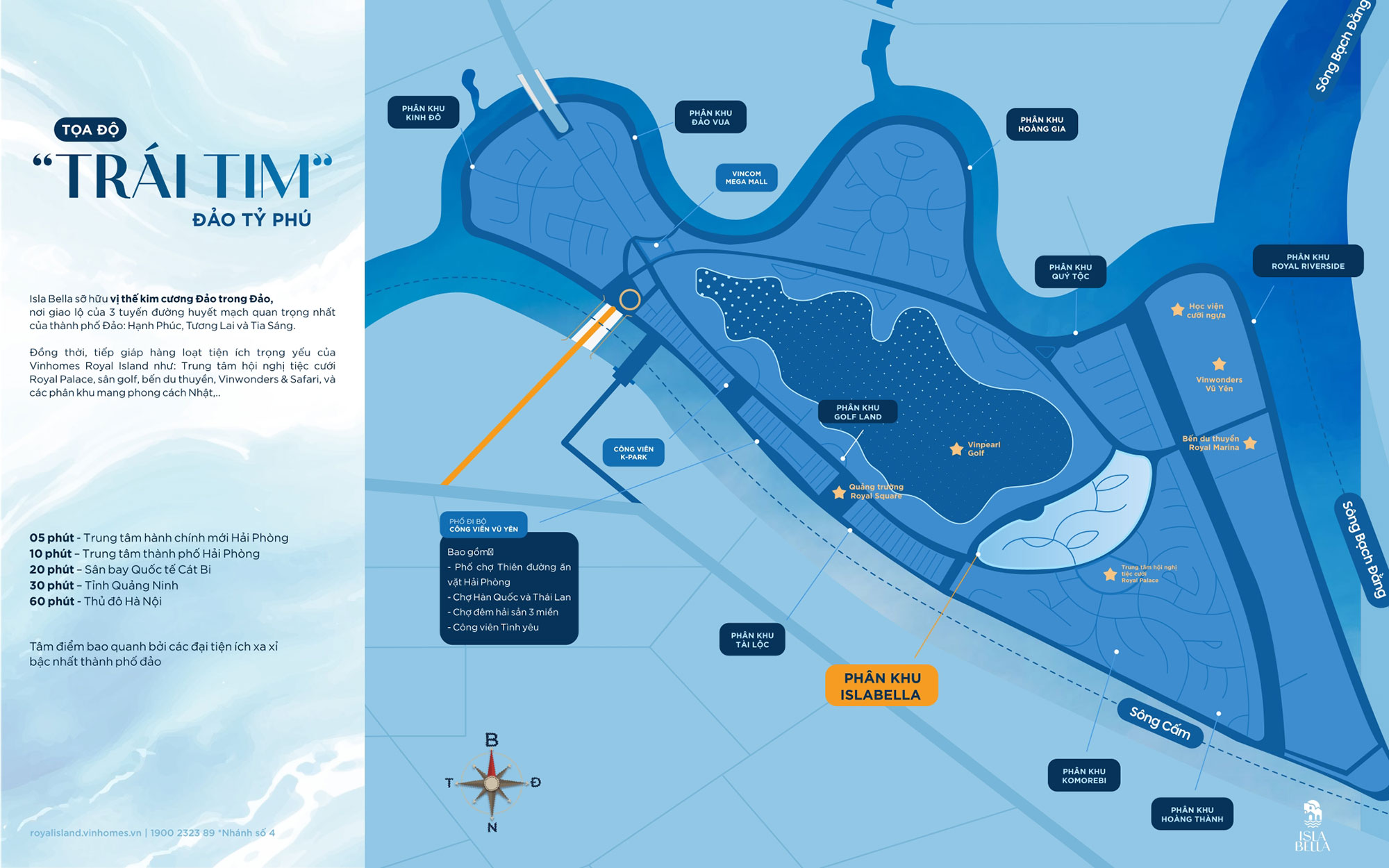Vị trí phân khu Isla Bella Vinhomes Royal Island vi-tri-phan-khu-isla-bella-vinhomes-royal-island